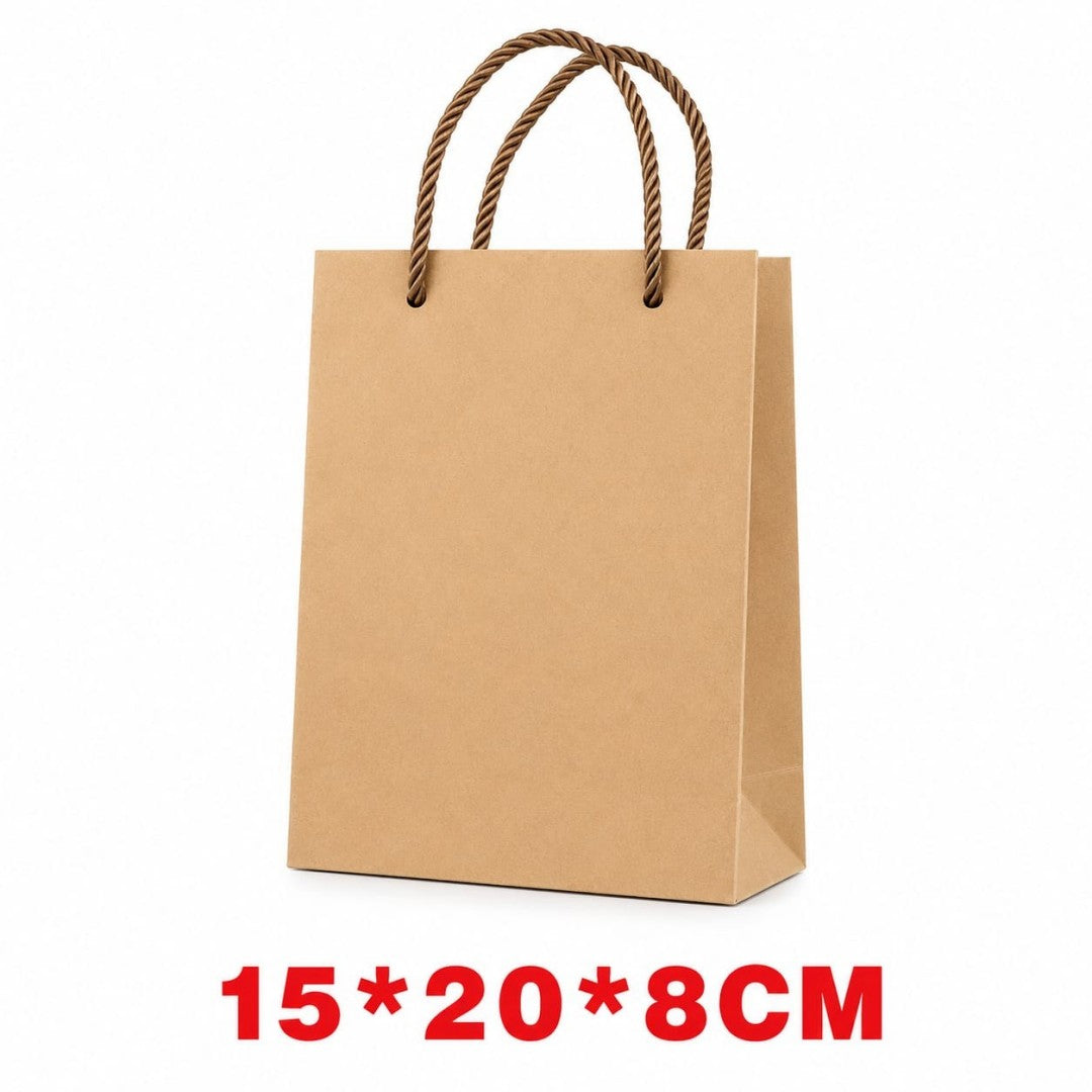 BOLSA REGALO PEQ PAPEL KRAFT 15*20*8CM