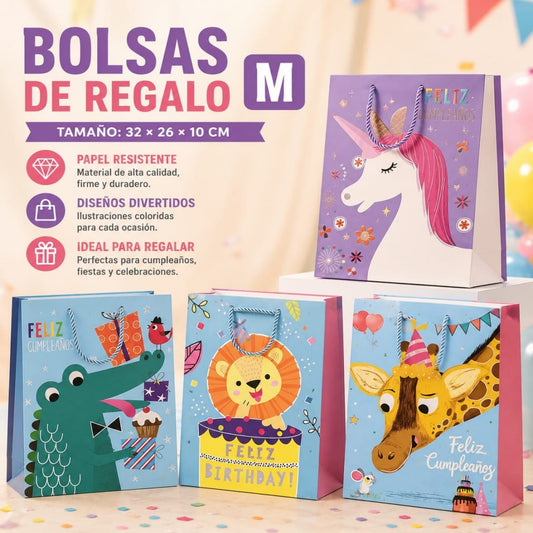 BOLSA REGALO INFANTIL M 32*26*10CM