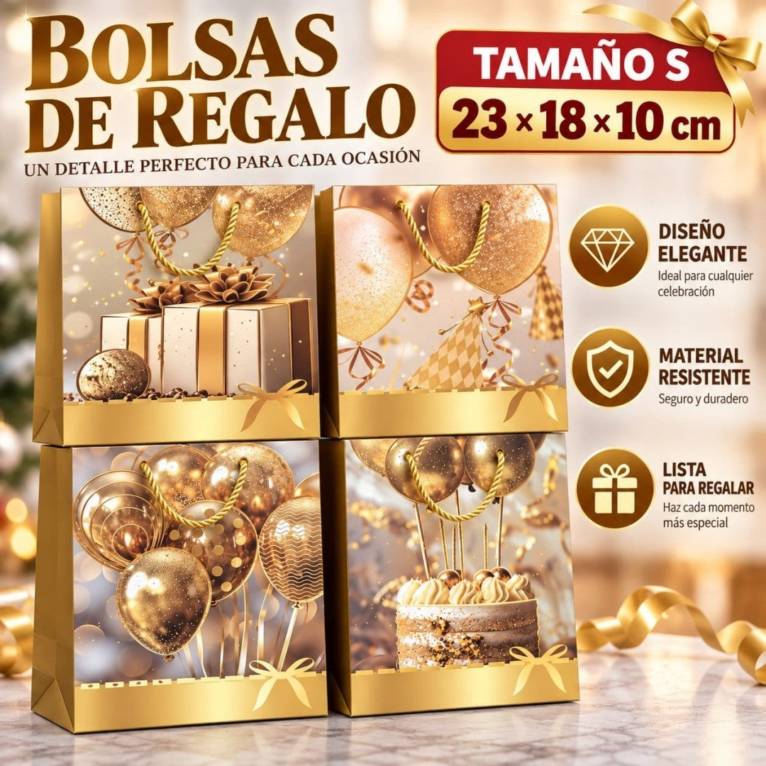 BOLSA REGALO S 23*18*10CM GLOBO