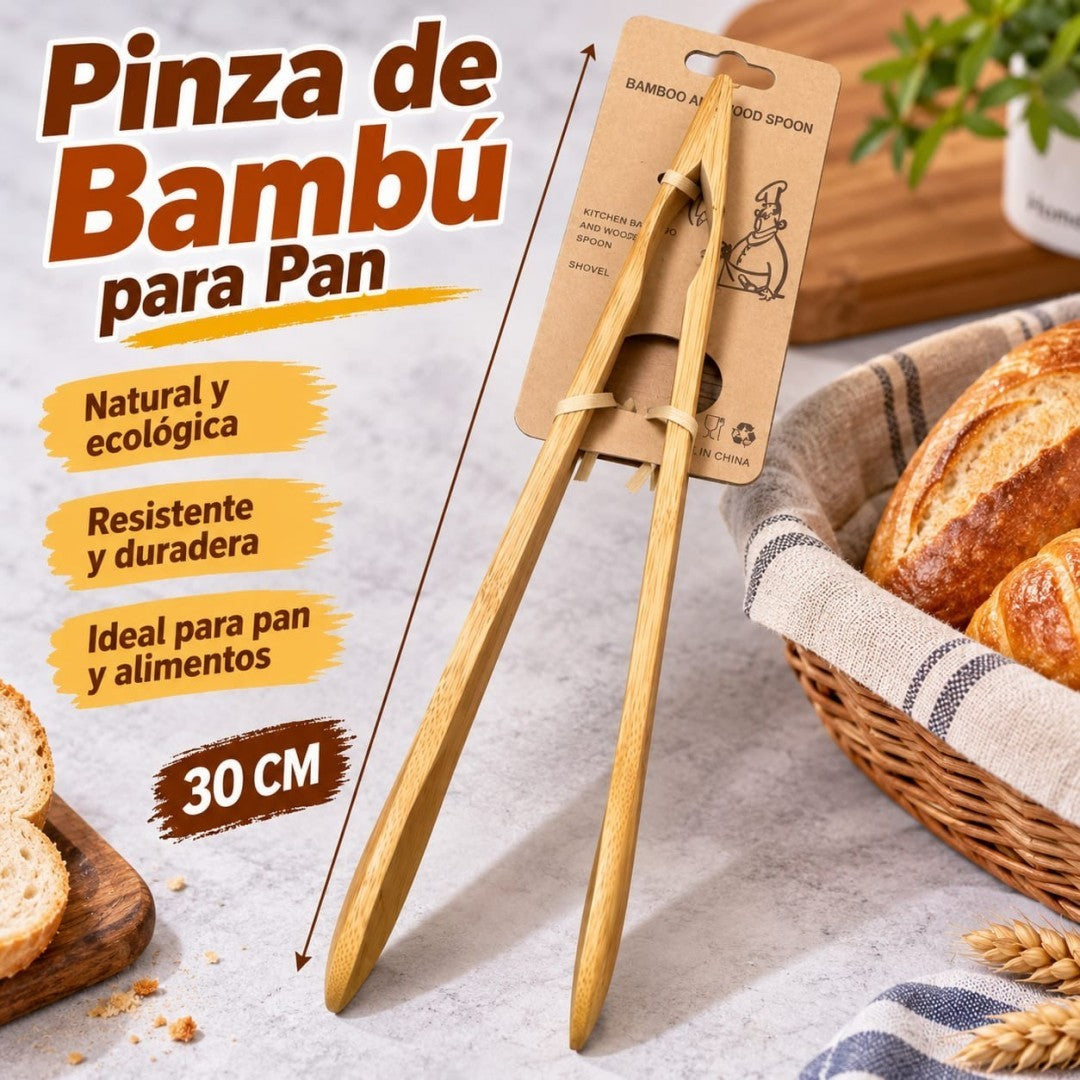 PINZA DE BAMBU PARA PAN 30CM