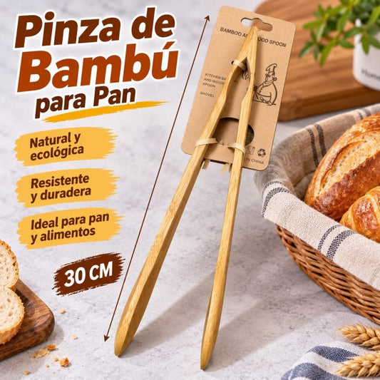 PINZA DE BAMBU PARA PAN 30CM