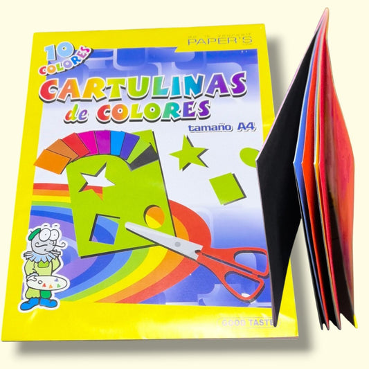 CARTULINAS DE 10 COLORES A4 10H 7044
