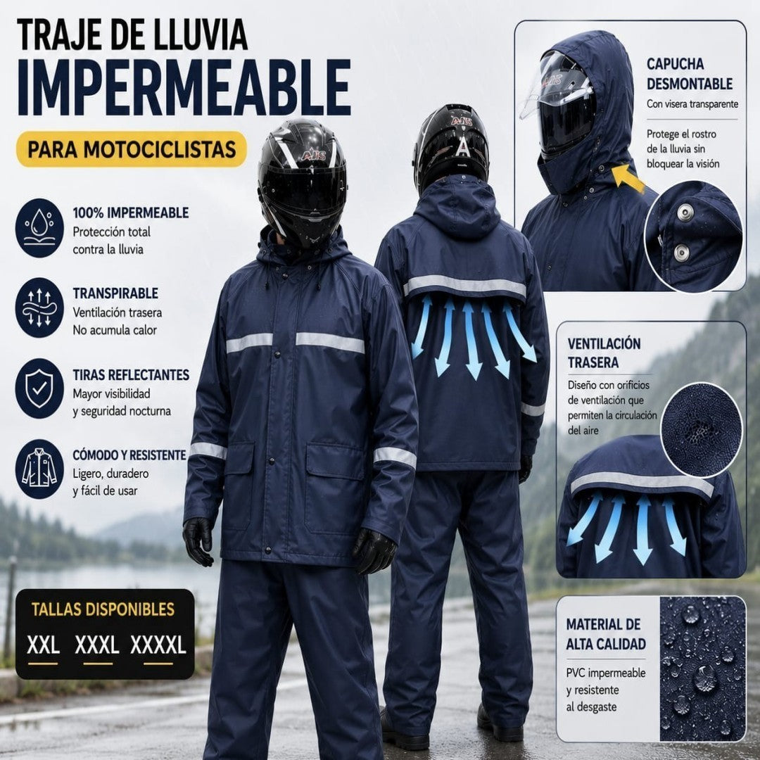 JUEGO CAPA XXL-XXXXL AZUL