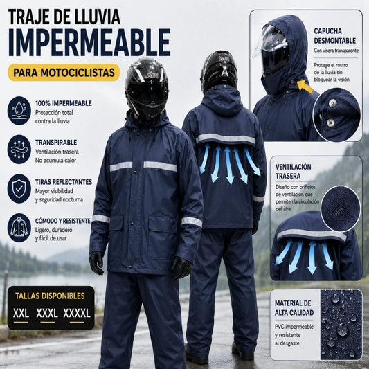 JUEGO CAPA XXL-XXXXL AZUL