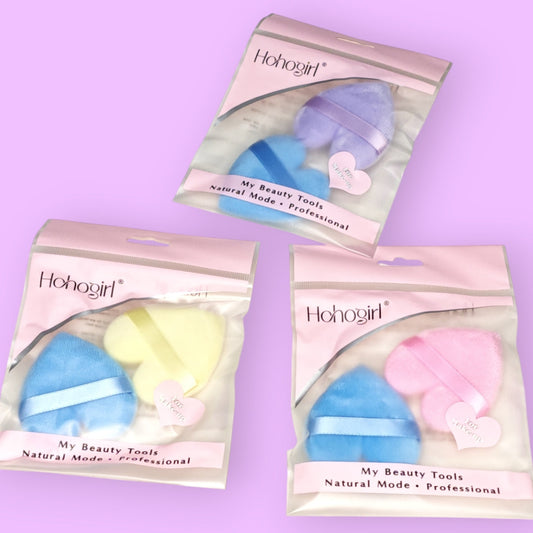 ESPONJA MAQUILLAJE 2PCS CORAZON H003