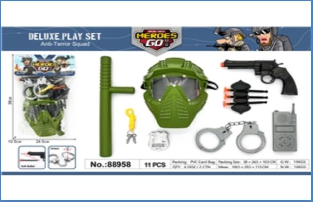 JUEGO POLICIA 11PCS 88958