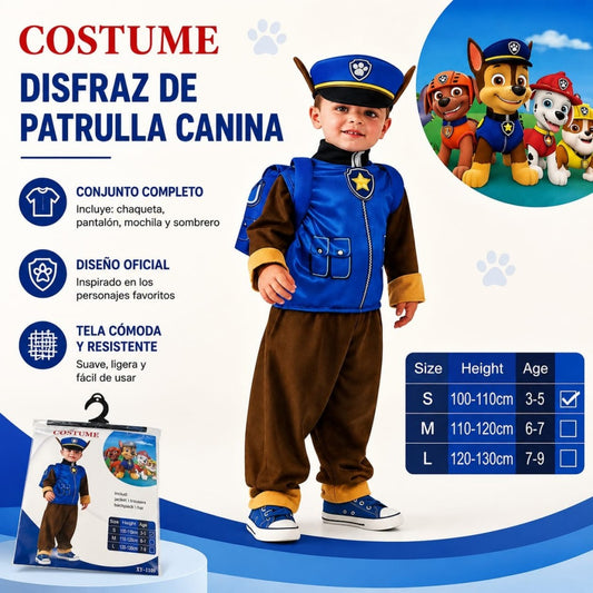 TRAJE DE PAW PATROL