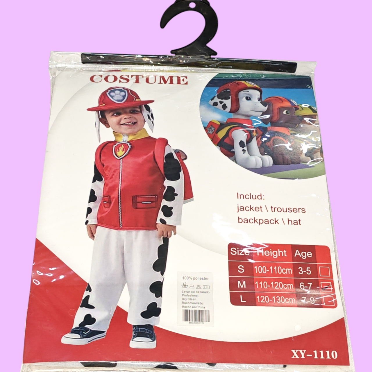 TRAJE DE PAW PATROL