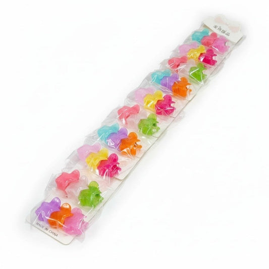 PINZA PARA CABELLO PEQ 10PAQ TIRA COLOR HELATINA