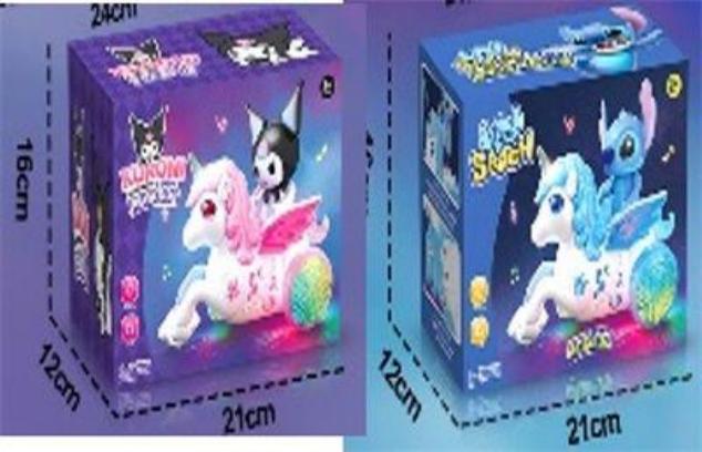 UNICORNIO C/KUROMI STITCH 6608-33B/36B