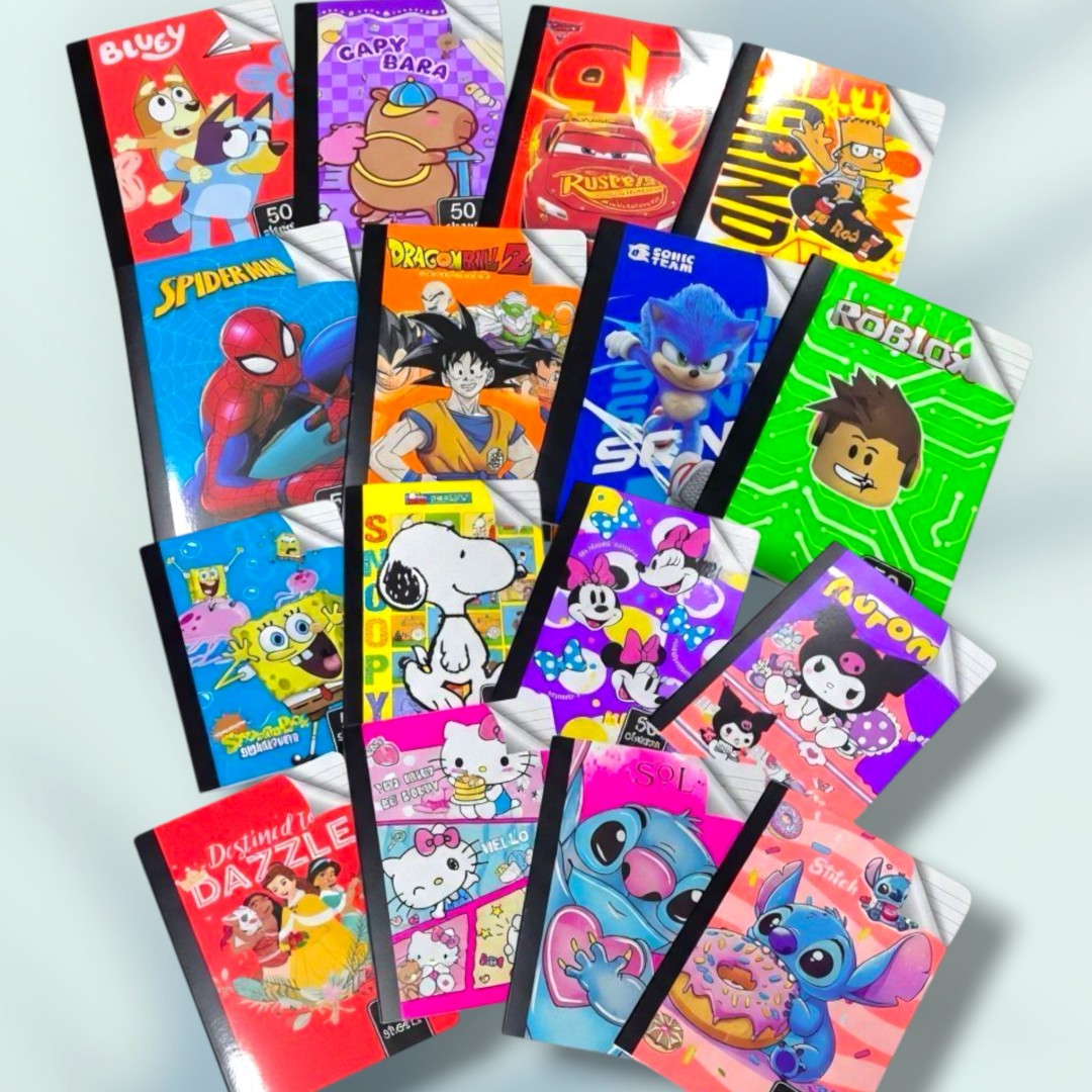 CUADERNO COSIDO  A5 50HOJA