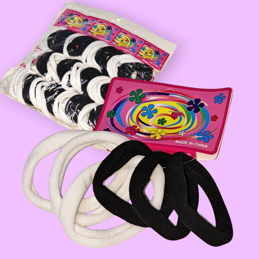 COLA PELO 5PUL NEGRO BLANCO 72PCS