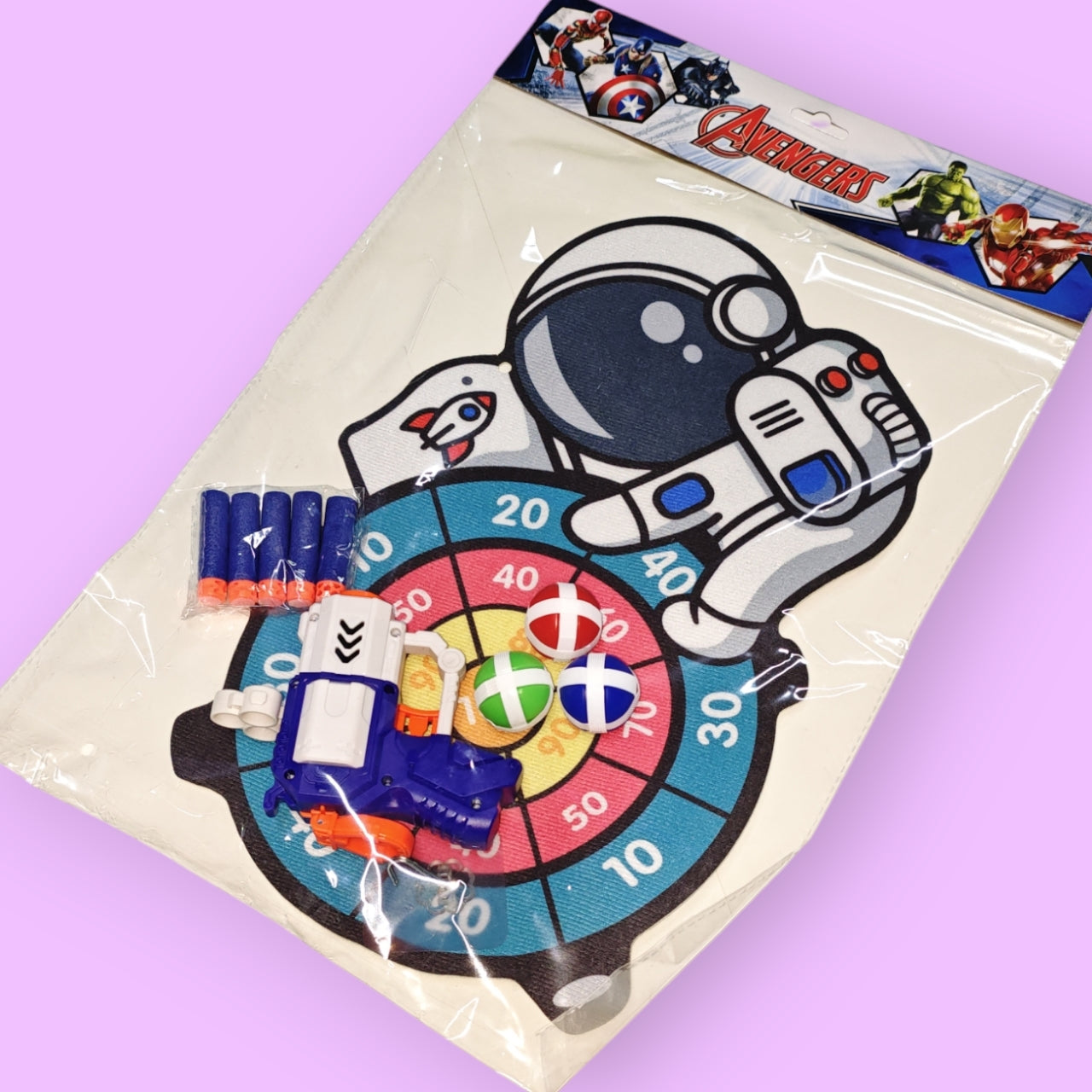 DARDO+PISTOLA TELA ASTRONAUTA 999-49