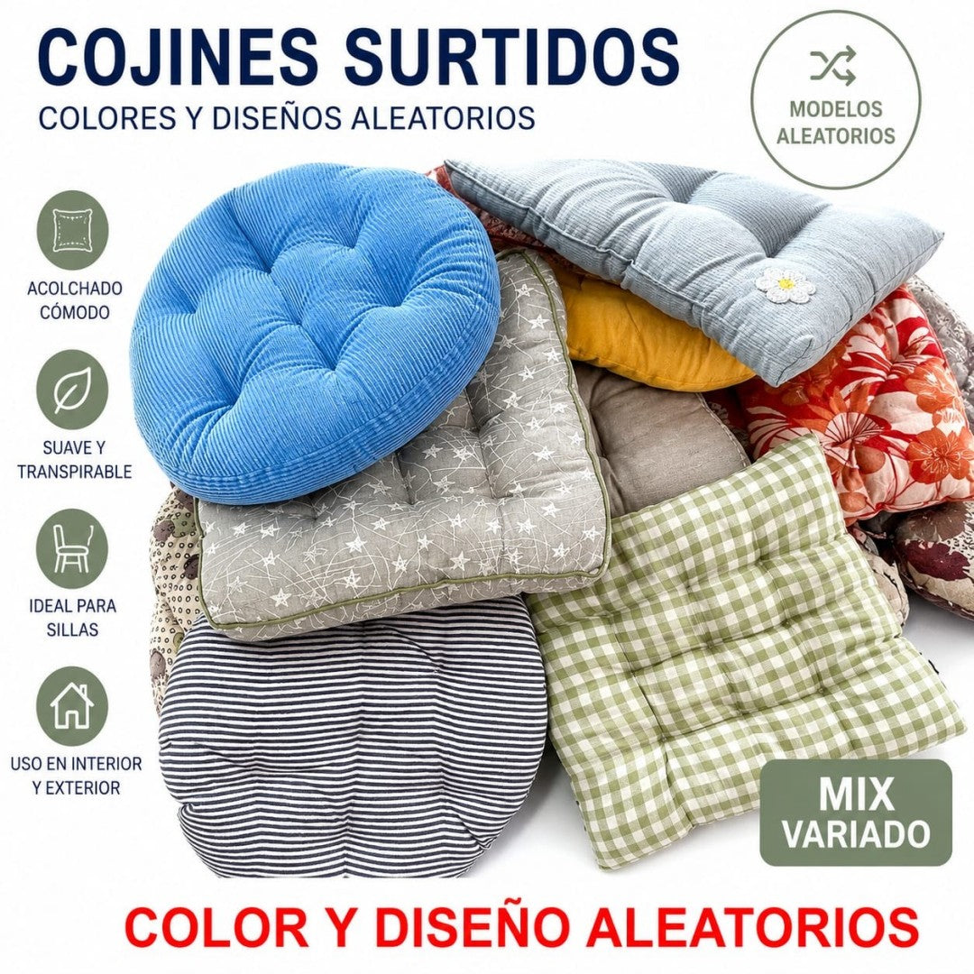 COJIN PARA SILLA SURTIDO