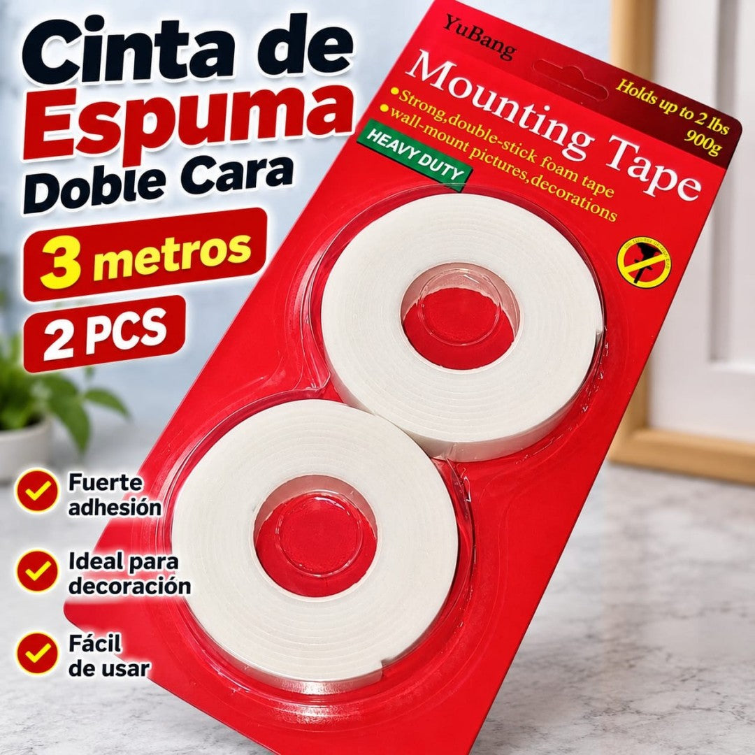 CINTA DOBLE CARA 3M 2PCS P09212