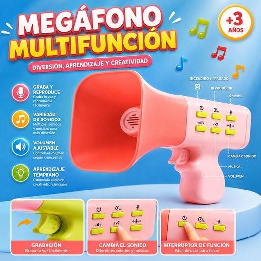 MEGAFONO UNFANTIL MULTIFUNCIONAL 8026-1B