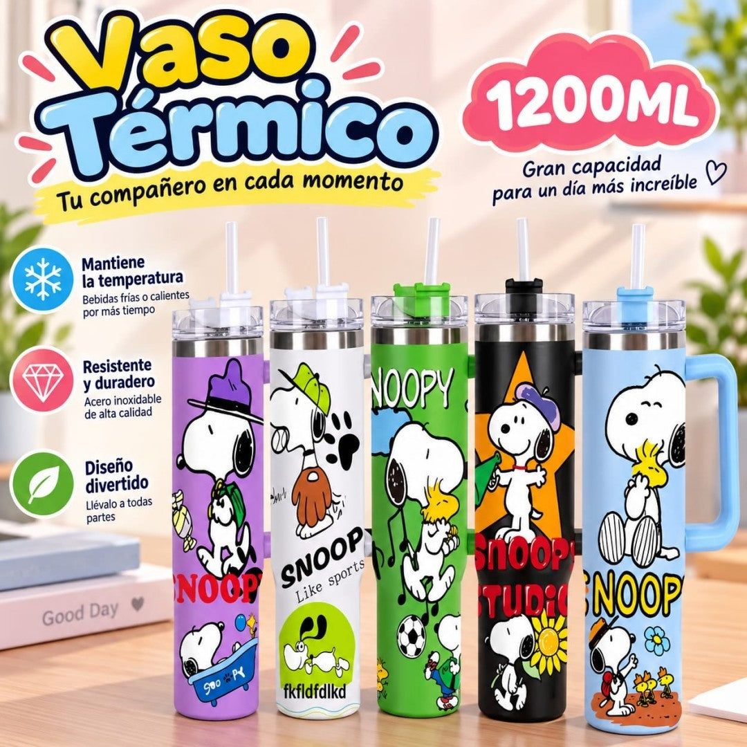 JARRA ACERO 1200ML SNOOPY
