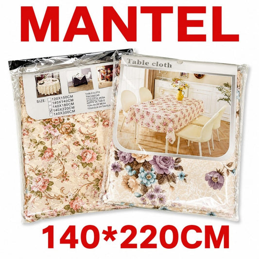 MANTEL 140*220CM FLOR