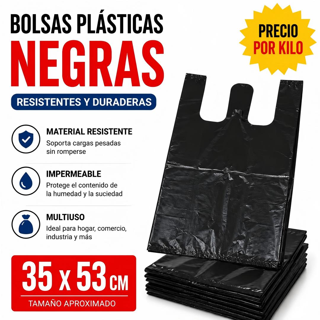 BOLSA EMPAQUE NEGRA 35*53 1KG