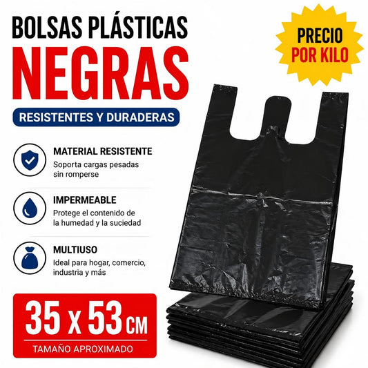 BOLSA EMPAQUE NEGRA 35*53 1KG