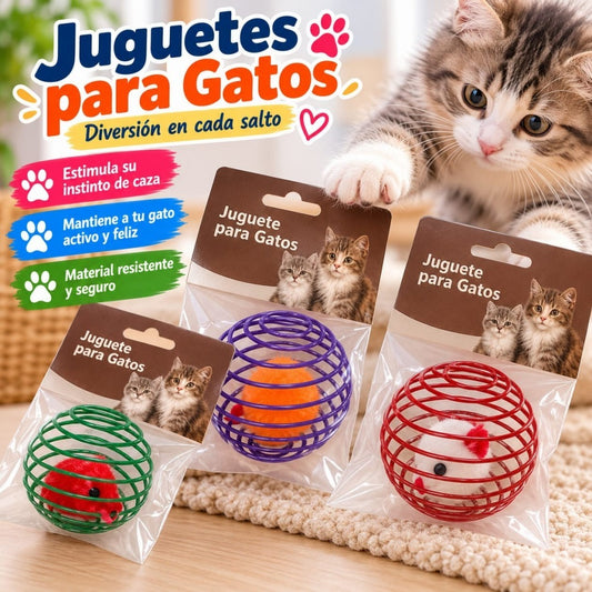 JUGUETE P/GATOS RATA JAULA D0524