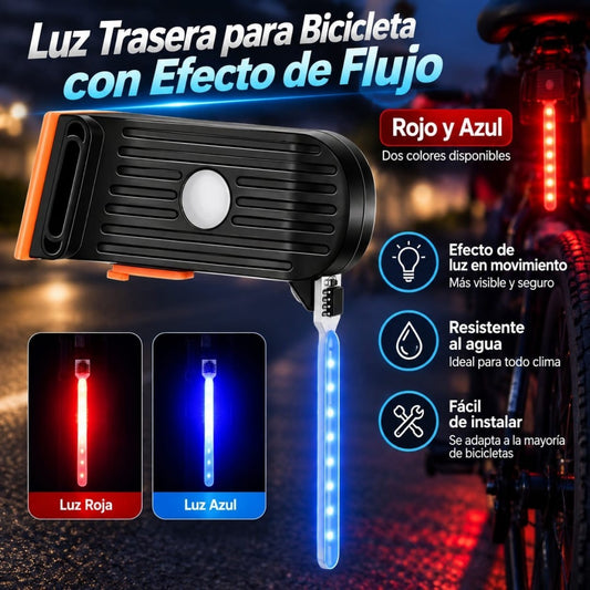 LUZ TRASERA LED CASCADA PARA BICI