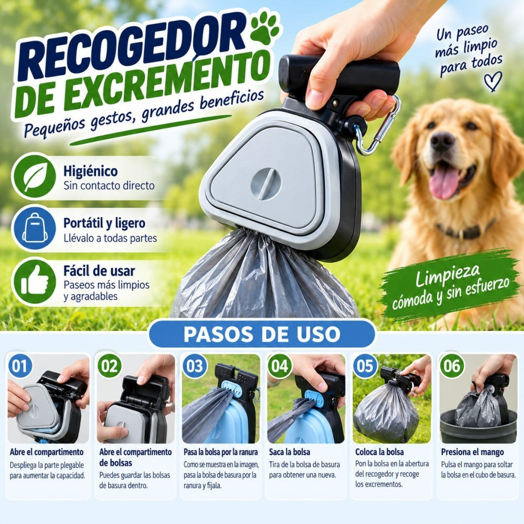 RECOGEDORES DE HECES PLEGABLE