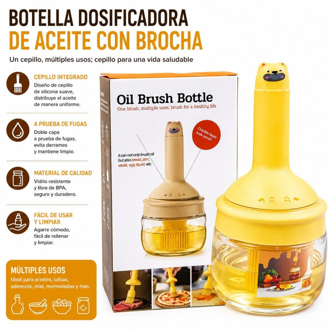BOTELLA CON BROCHA PARA ACEITE HX8893