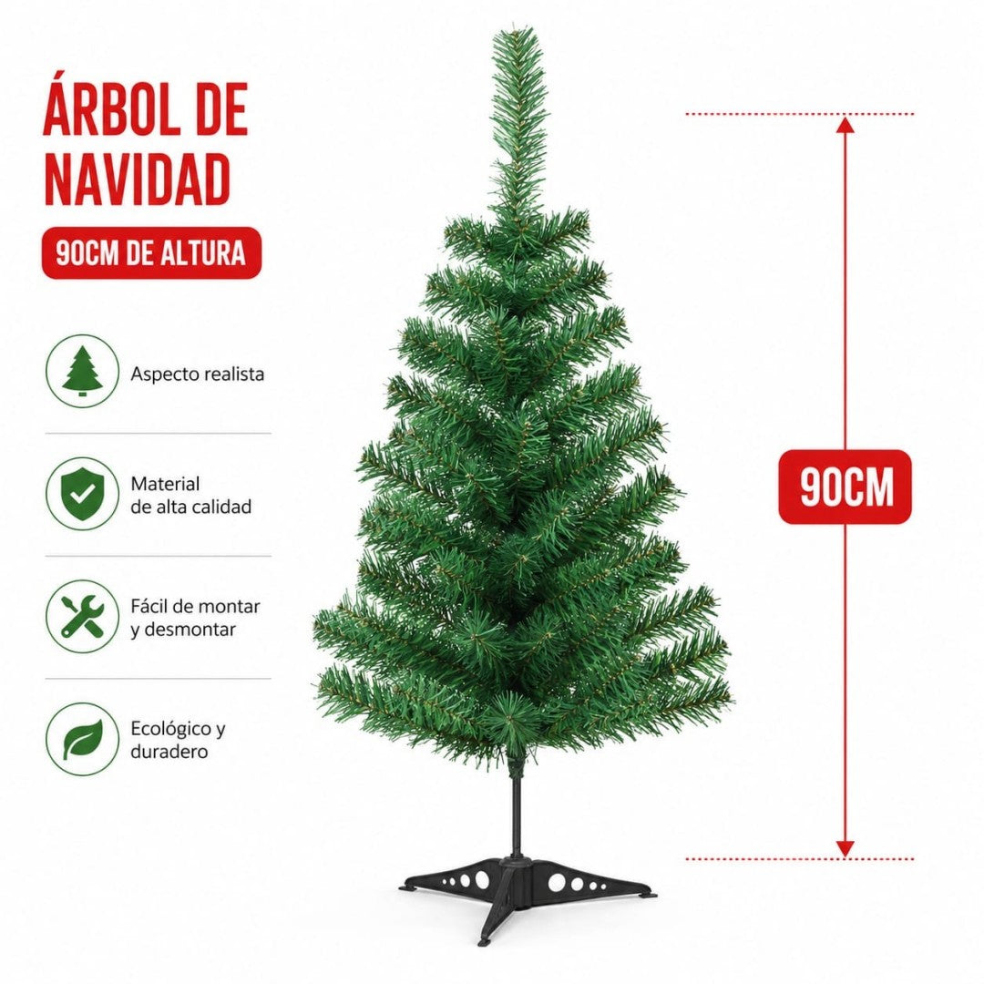 ARBOL NAVIDAD 90CM  VERDE
