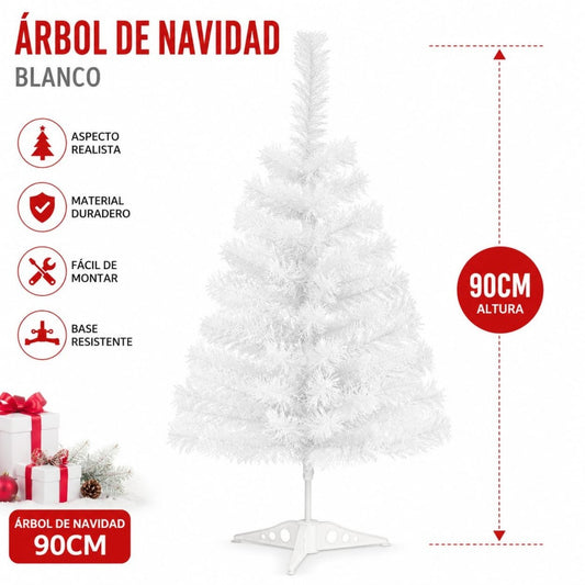 ARBOL NAVIDAD 90CM BLANCO