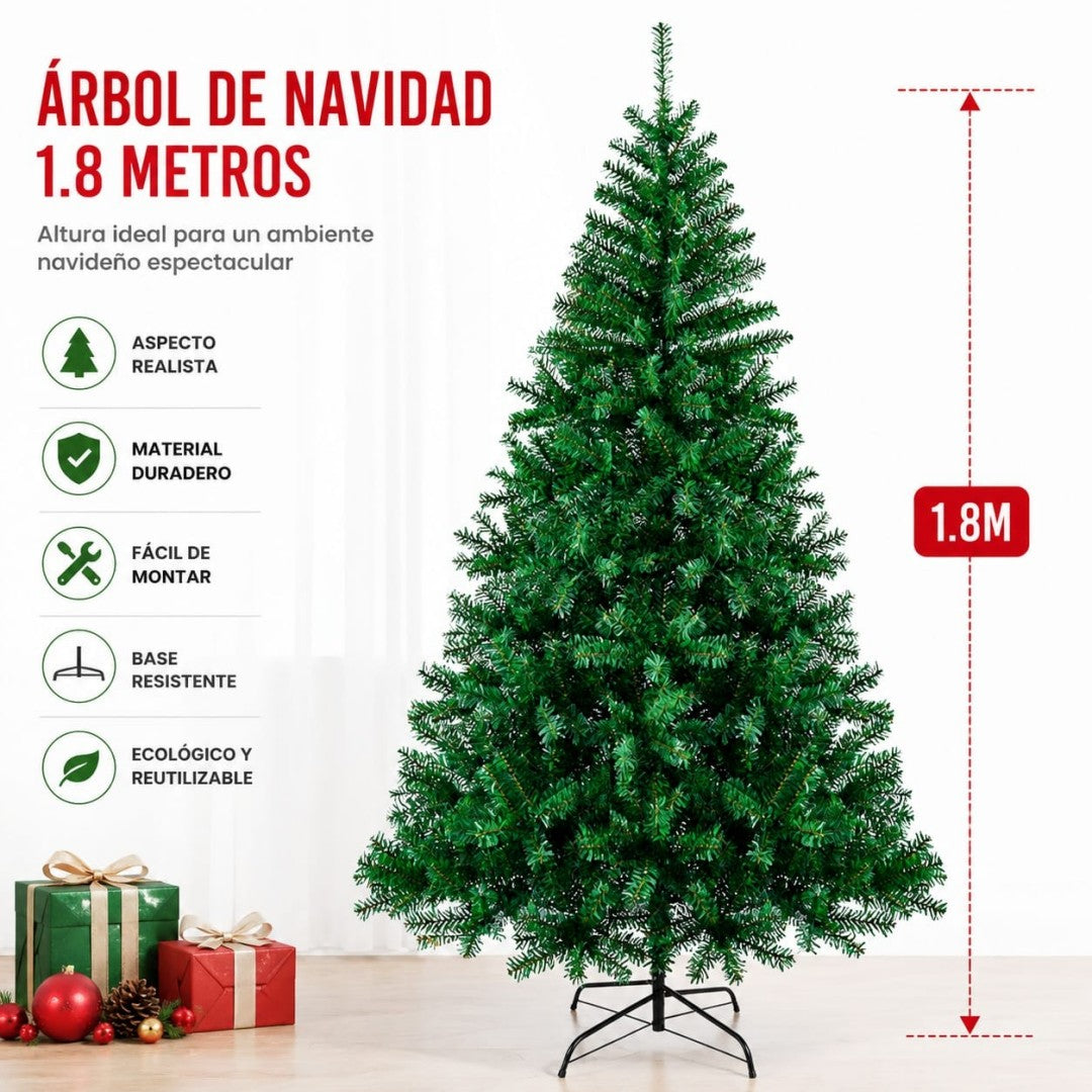 ARBOL NAVIDAD 180CM VERDE