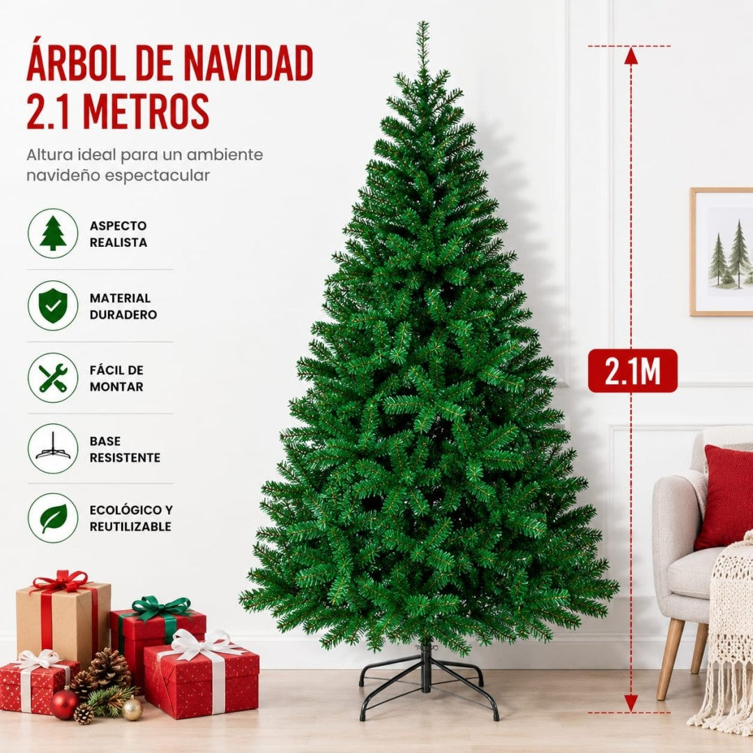 ARBOL NAVIDAD 210CM VERDE