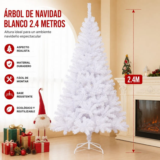 ARBOL NAVIDAD 240CM BLANCO