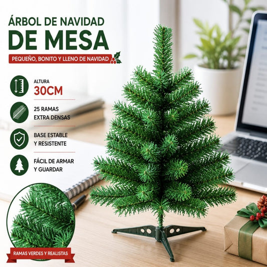 ARBOL NAVIDAD VERDE 30CM