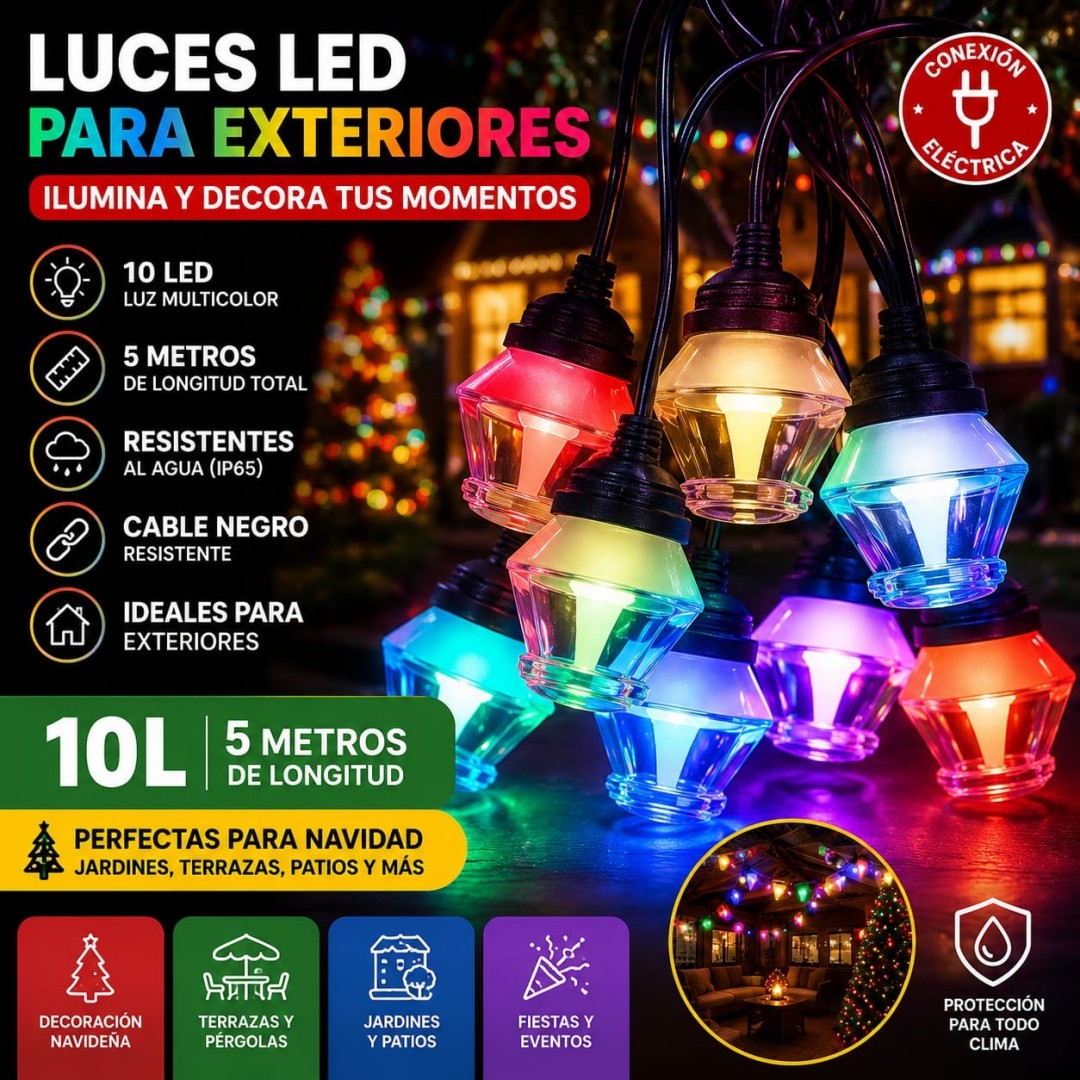 LUZ DIAMANTE 10L 5M COLOR