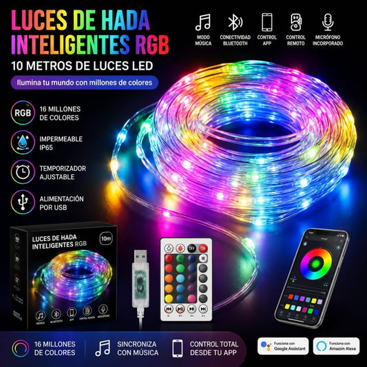 LUZ CINTA CONTROL 10M