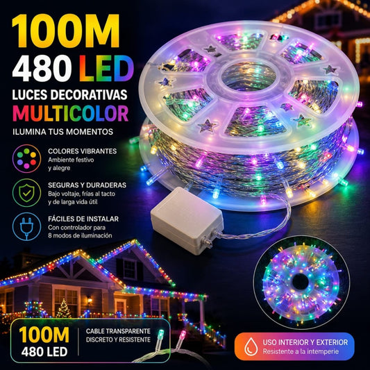 LUZ LED 100M 480L  COLOR ROLLO