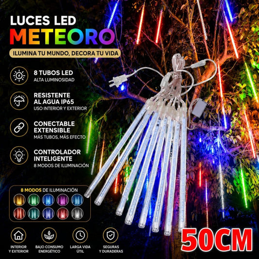 LUZ METEORITO 50CM COLOR