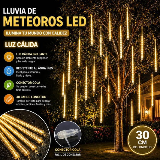 LUZ METEORITO 30CM CALIDO