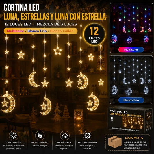 LUZ LUNA+ESTRELLA 12TIRA