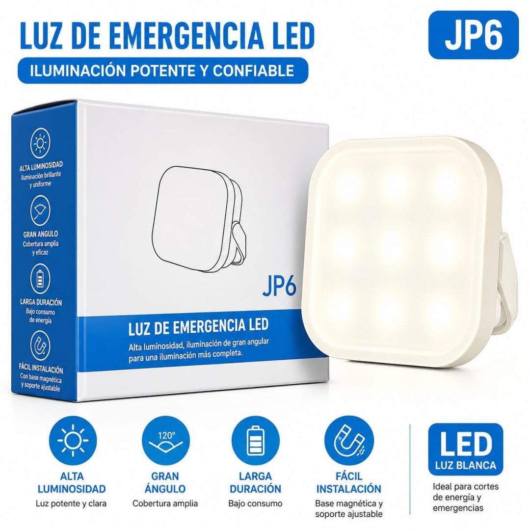 LUZ DE EMERGENCIA RECARGABLE JP6