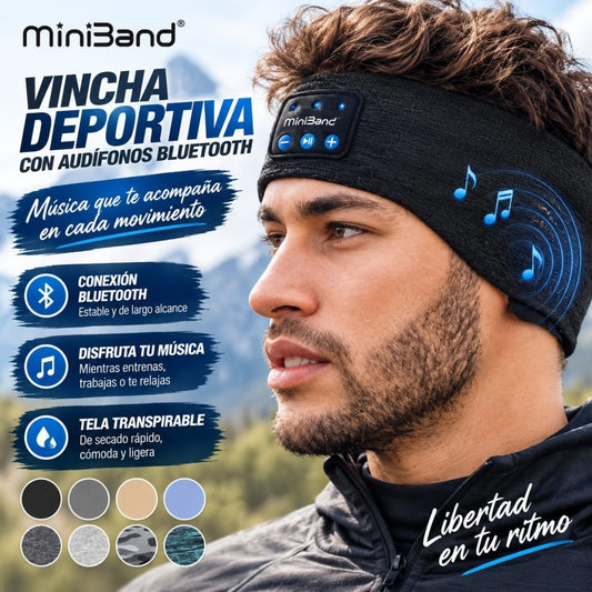 VINCHA DEPORTIVA CON AUDIFONO BLUETOOTH