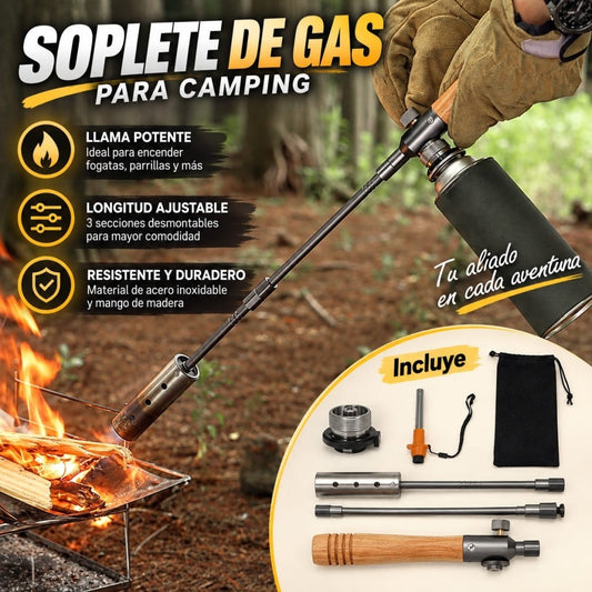 SOPLETE DE GAS LARGO  PORTATIL