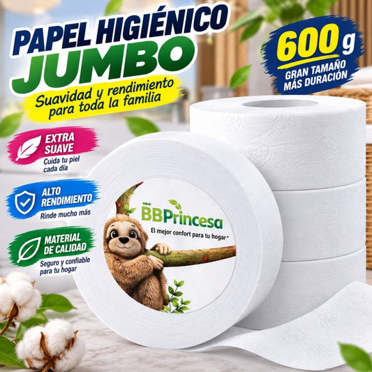 PAPEL HIGIENICO JUMBO 600G BBP