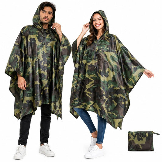 CAPA PONCHO PARA MOTO CAMUFLAJE