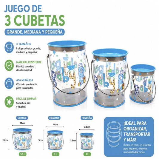 BALDE BABY CELESTE 3PCS PVC