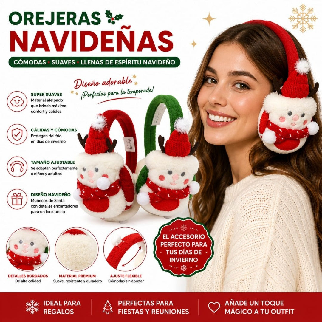 OREJERAS MUNECO NIEVE D