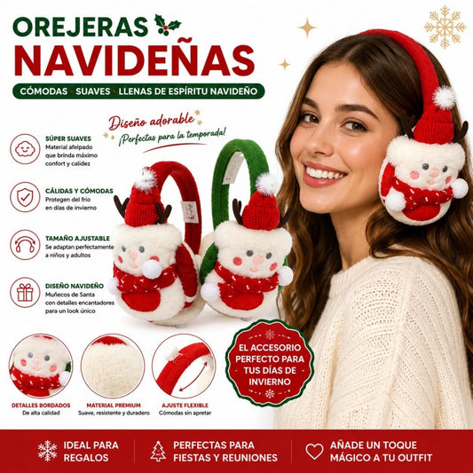 OREJERAS MUNECO NIEVE D