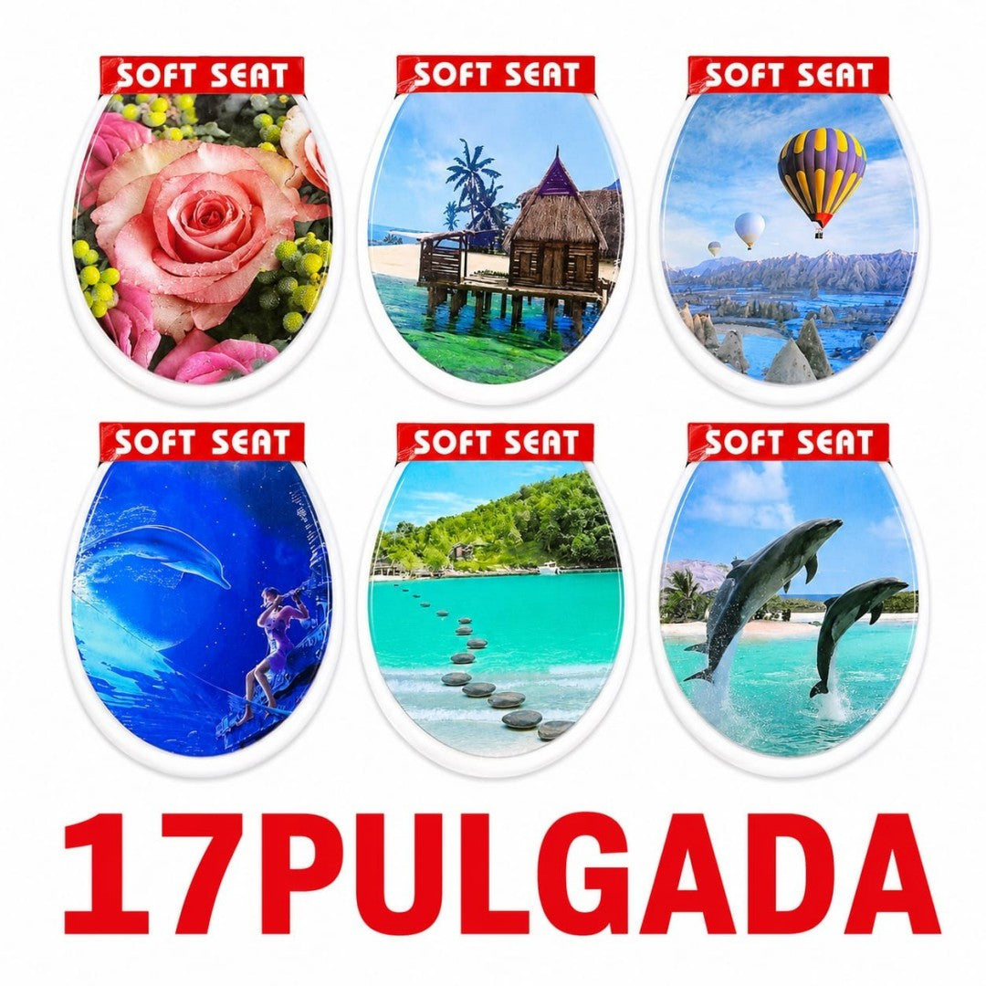 TAPA INODORO DISENO SUAVE 17PUL