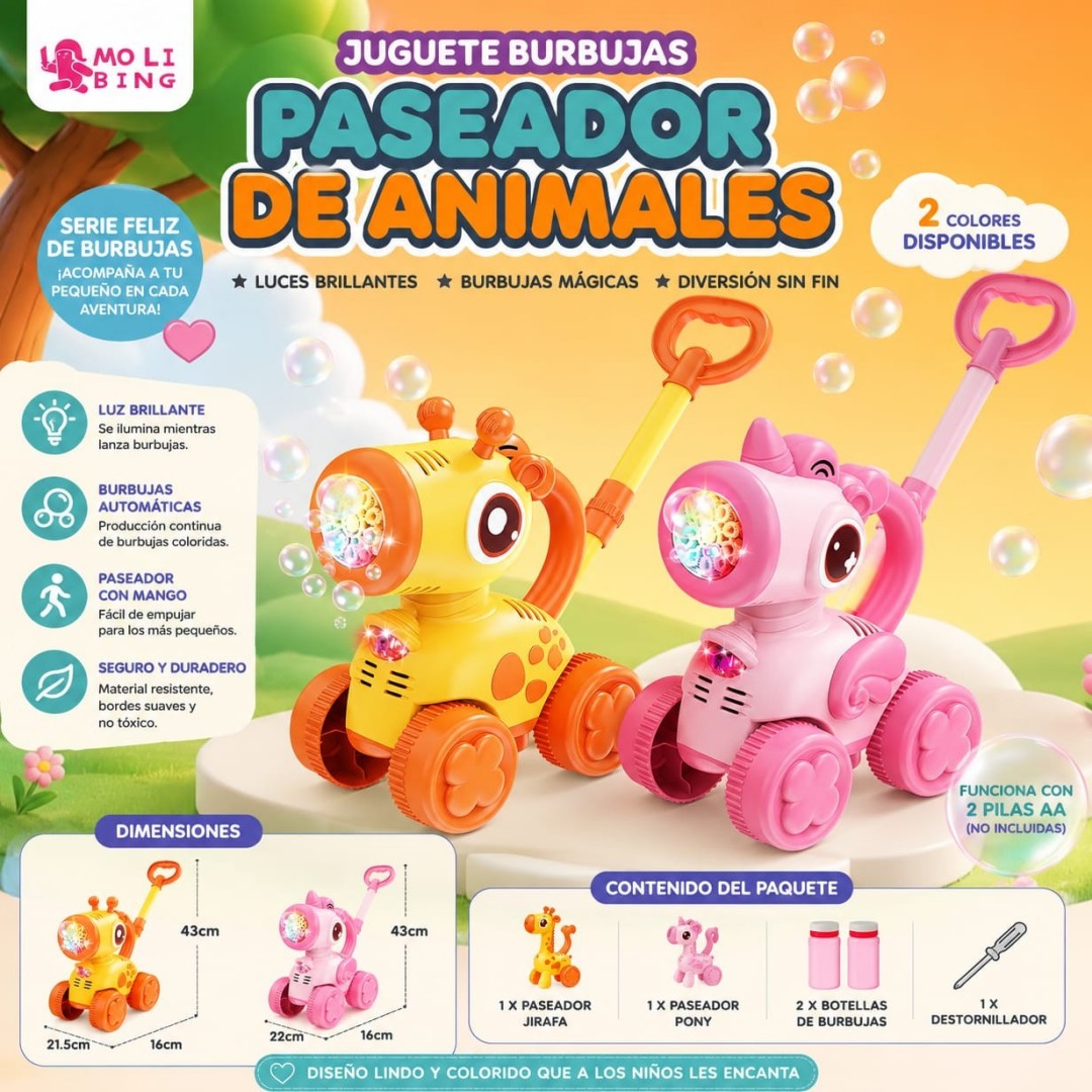 CABALLO BURBUJAS CON EMPUJE